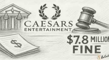 Caesars Penalized $7.8M for Years of Unchecked Activity by Bookmaker