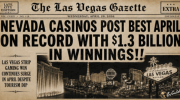 Nevada Casinos Reach Record April Gaming Revenue
